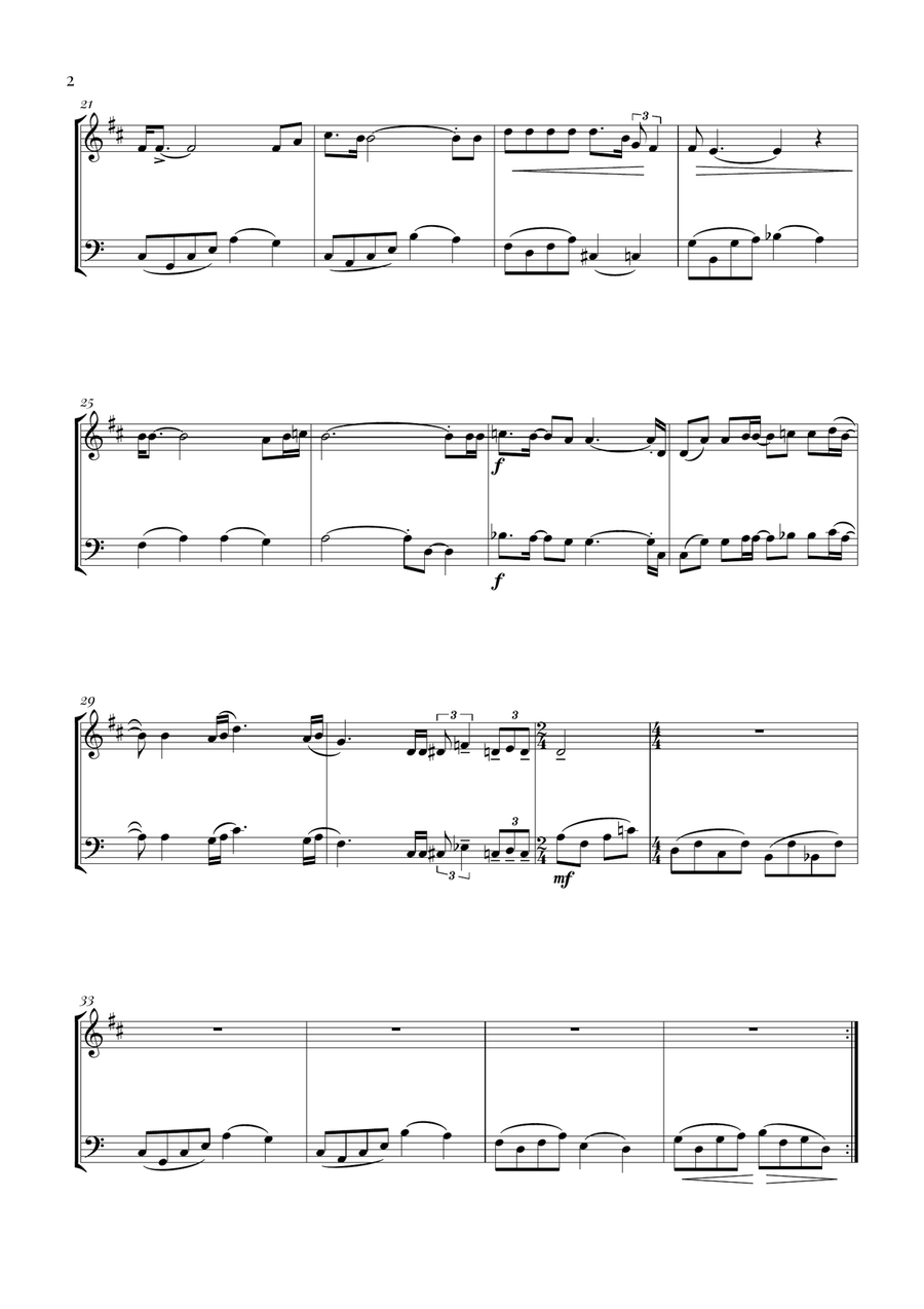 Bohemian Rhapsody Bohemian Rhapsody Brass Duet scores gallery preview page 2
