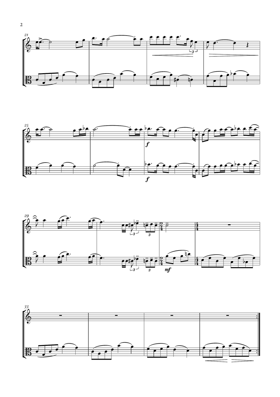 Bohemian Rhapsody Bohemian Rhapsody String Duet scores gallery preview page 2