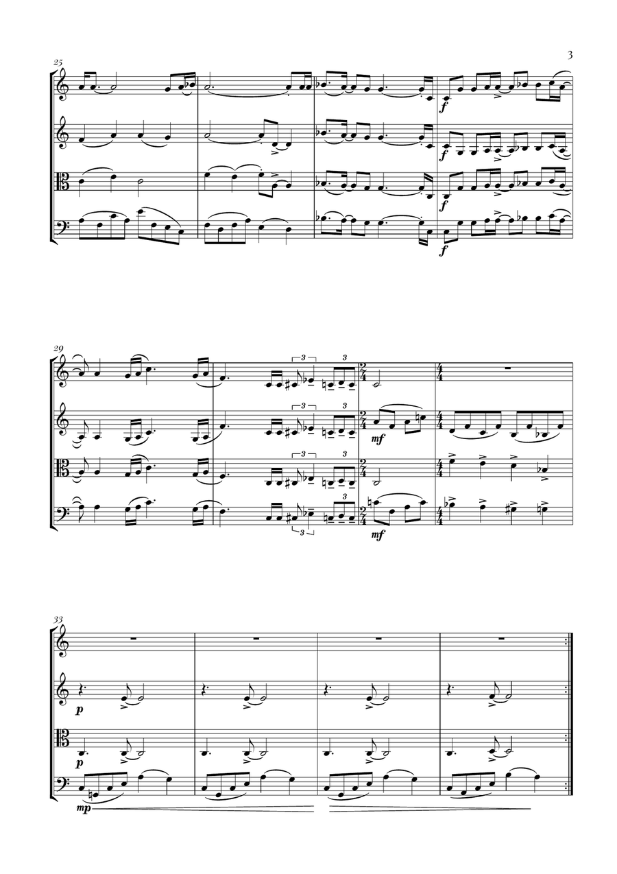 Bohemian Rhapsody Bohemian Rhapsody String Quartet scores gallery preview page 3