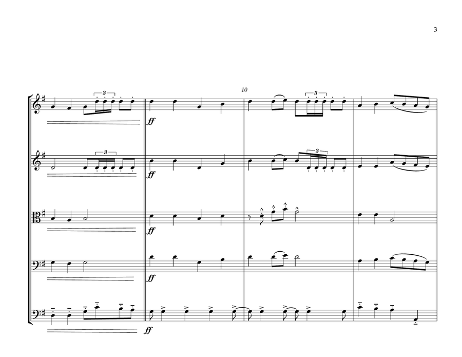 New Zealand National Anthem for String Orchestra String Orchestra scores gallery preview page 3