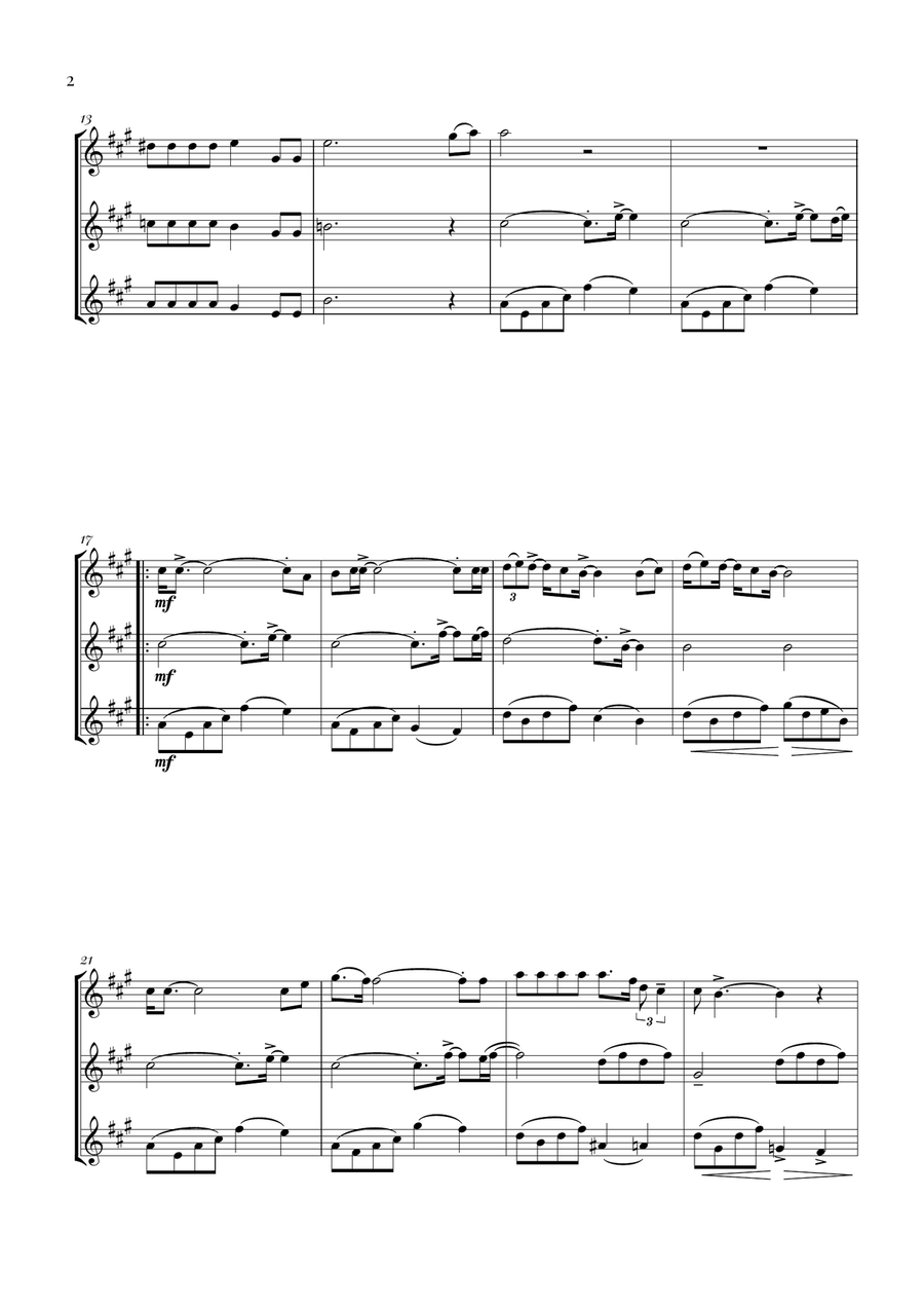 Bohemian Rhapsody Bohemian Rhapsody Woodwind Trio scores gallery preview page 2
