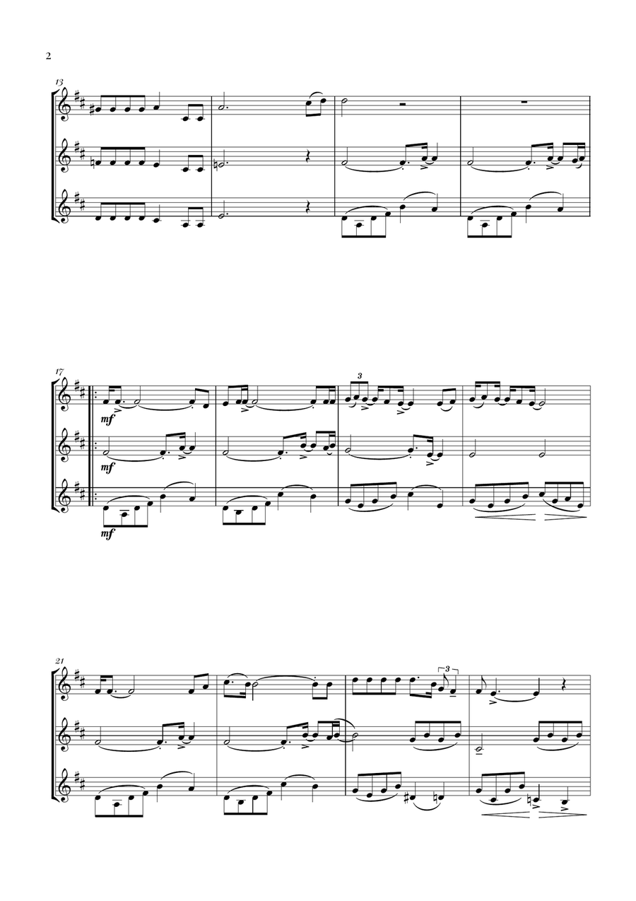 Bohemian Rhapsody Bohemian Rhapsody Woodwind Trio scores gallery preview page 2
