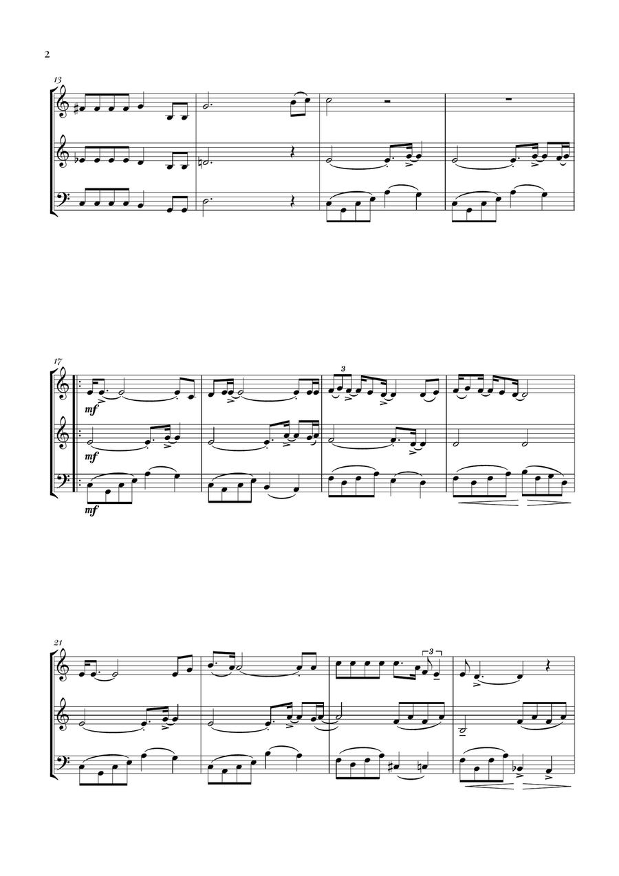 Bohemian Rhapsody Bohemian Rhapsody String Trio scores gallery preview page 2