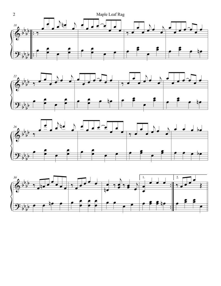 Maple Leaf Rag Maple Leaf Rag Piano Method scores gallery preview page 2