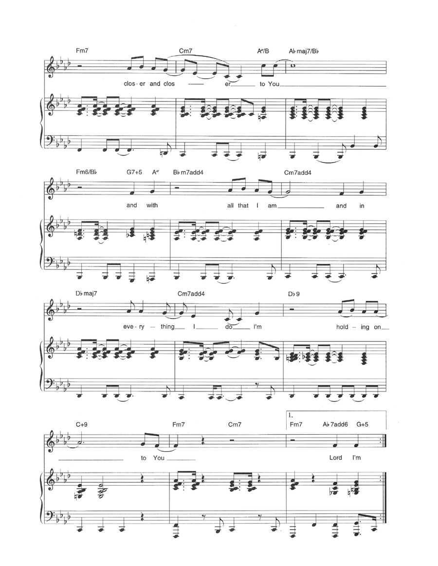 Holding On Holding On Piano, Vocal scores gallery preview page 2