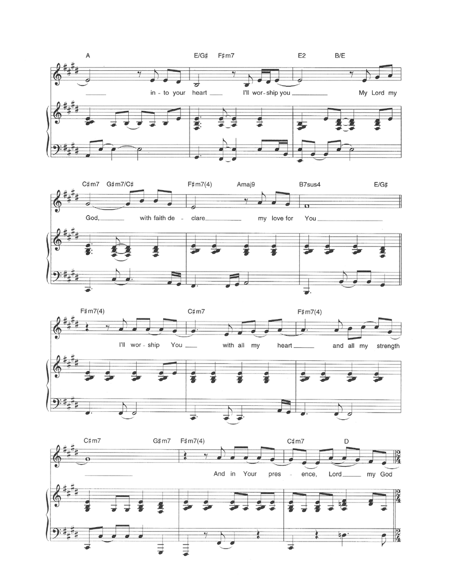 I'll Worship You I'll Worship You Piano, Vocal scores gallery preview page 2