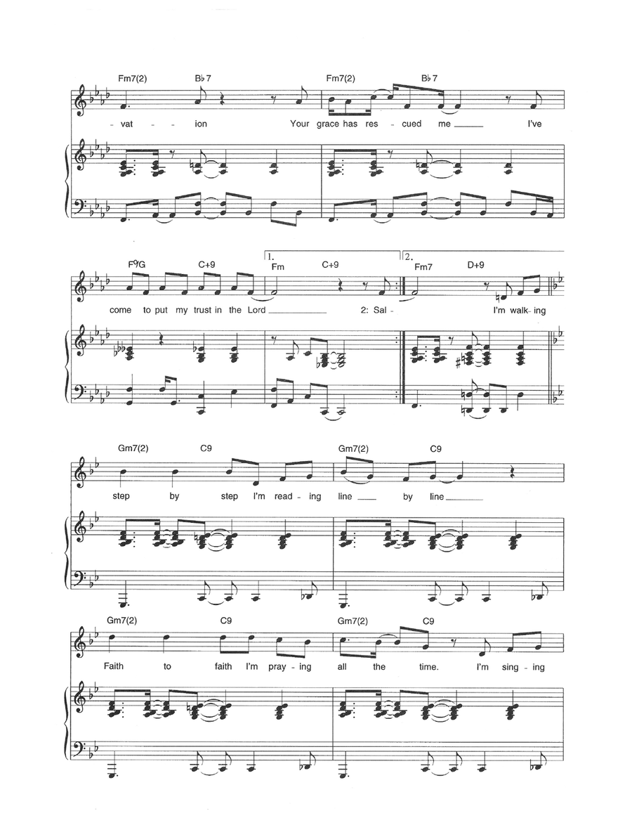 Salvation Salvation Piano, Vocal scores gallery preview page 2