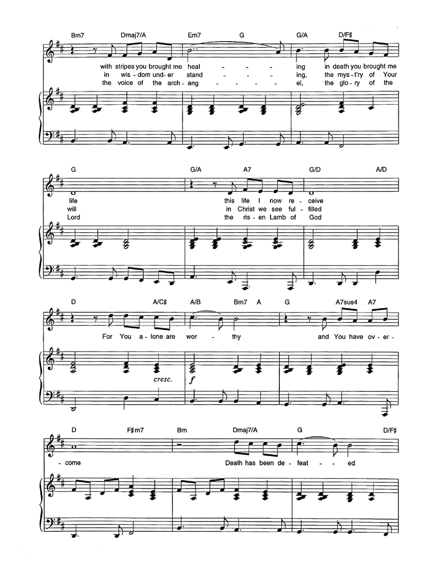 I Will Behold I Will Behold Piano, Vocal scores gallery preview page 2