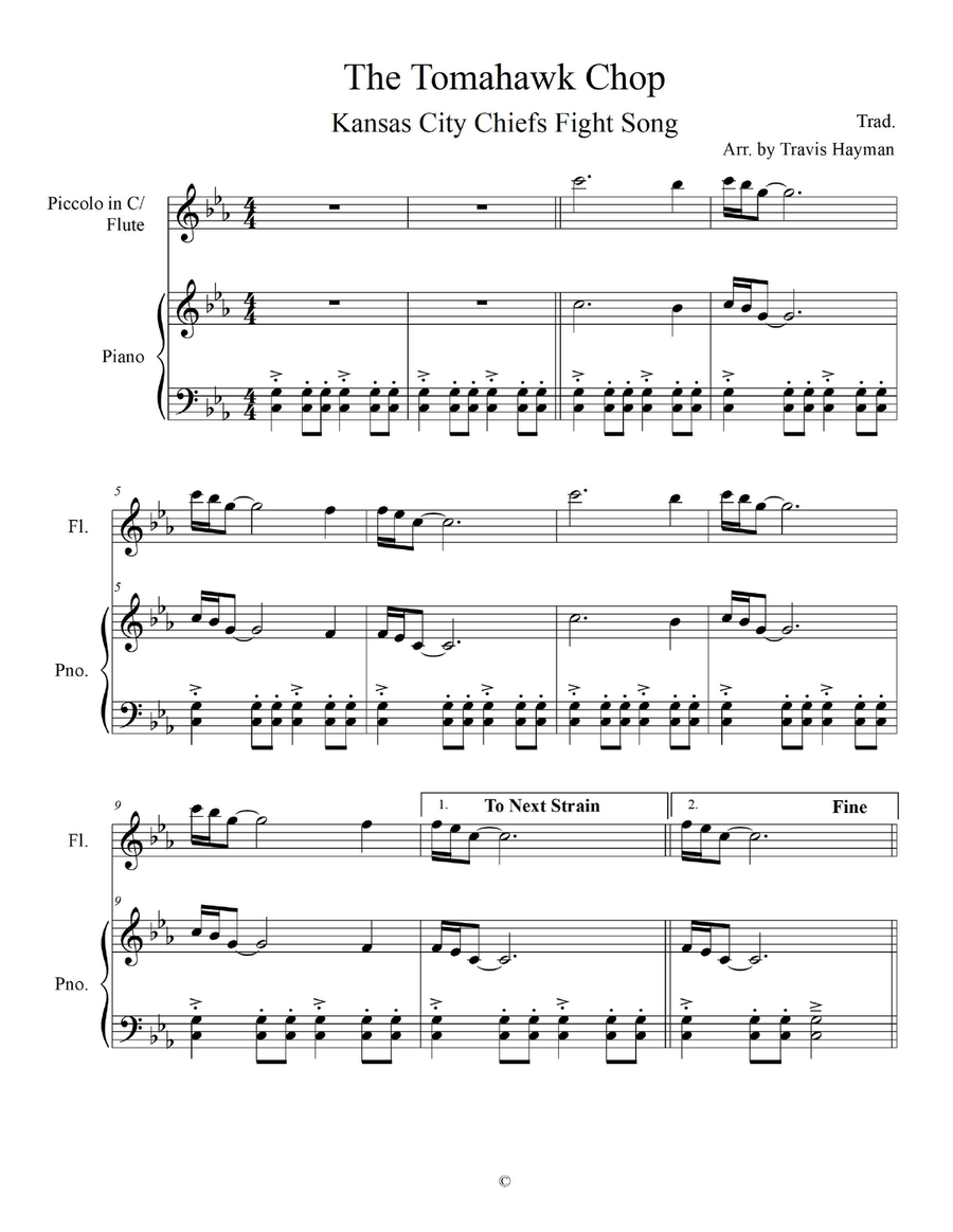Tomahawk Chop - for Piccolo in C/Flute in C with Piano Accomp. Flute scores gallery preview page 3