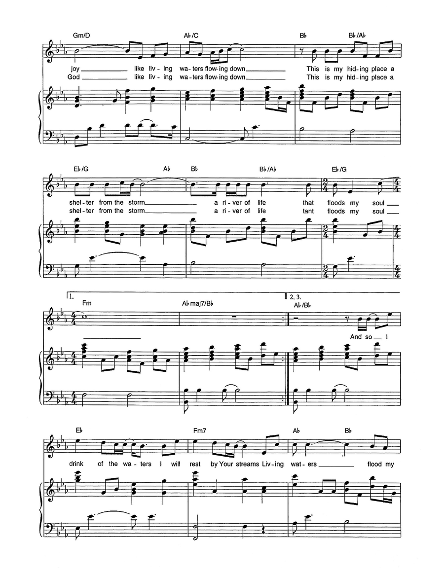 You Lift Me Up You Lift Me Up Piano, Vocal scores gallery preview page 2