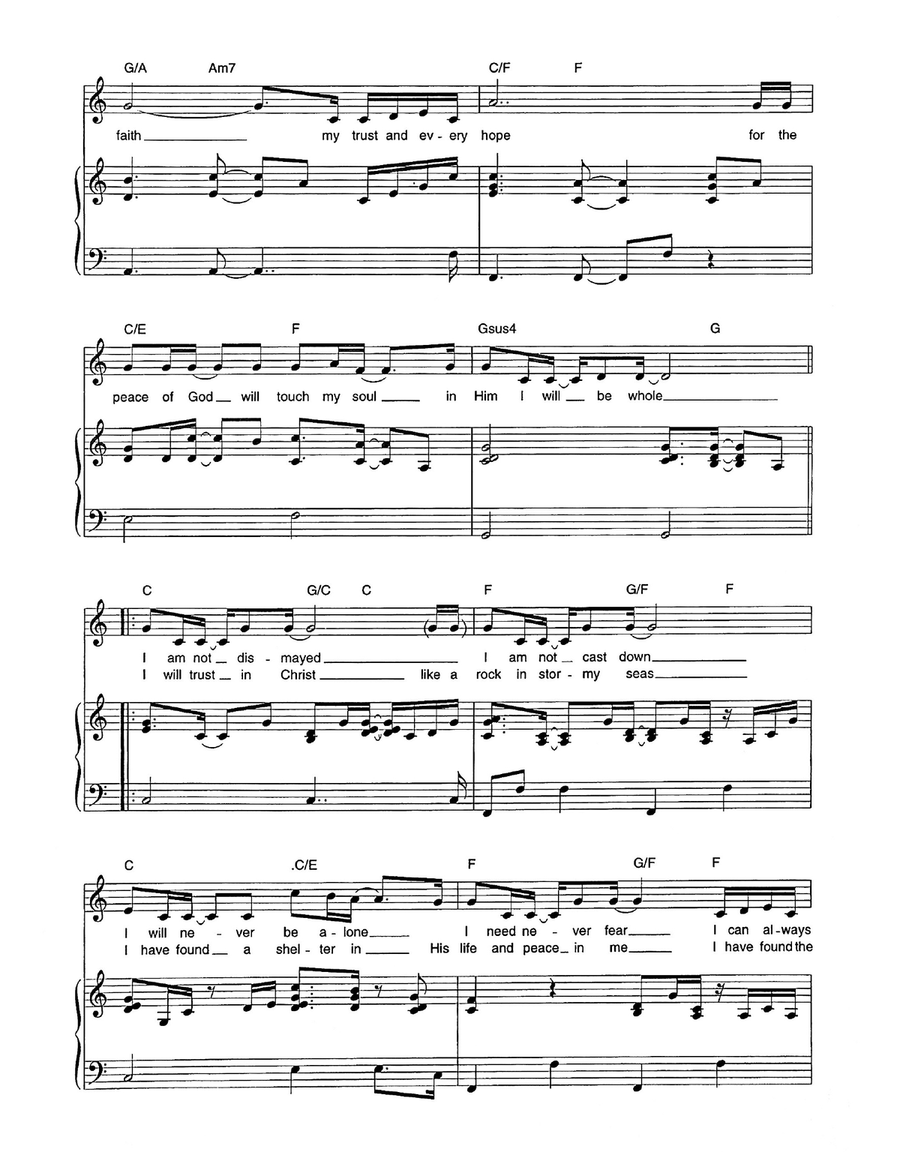 I Will Rest In Christ I Will Rest In Christ Piano, Vocal scores gallery preview page 2
