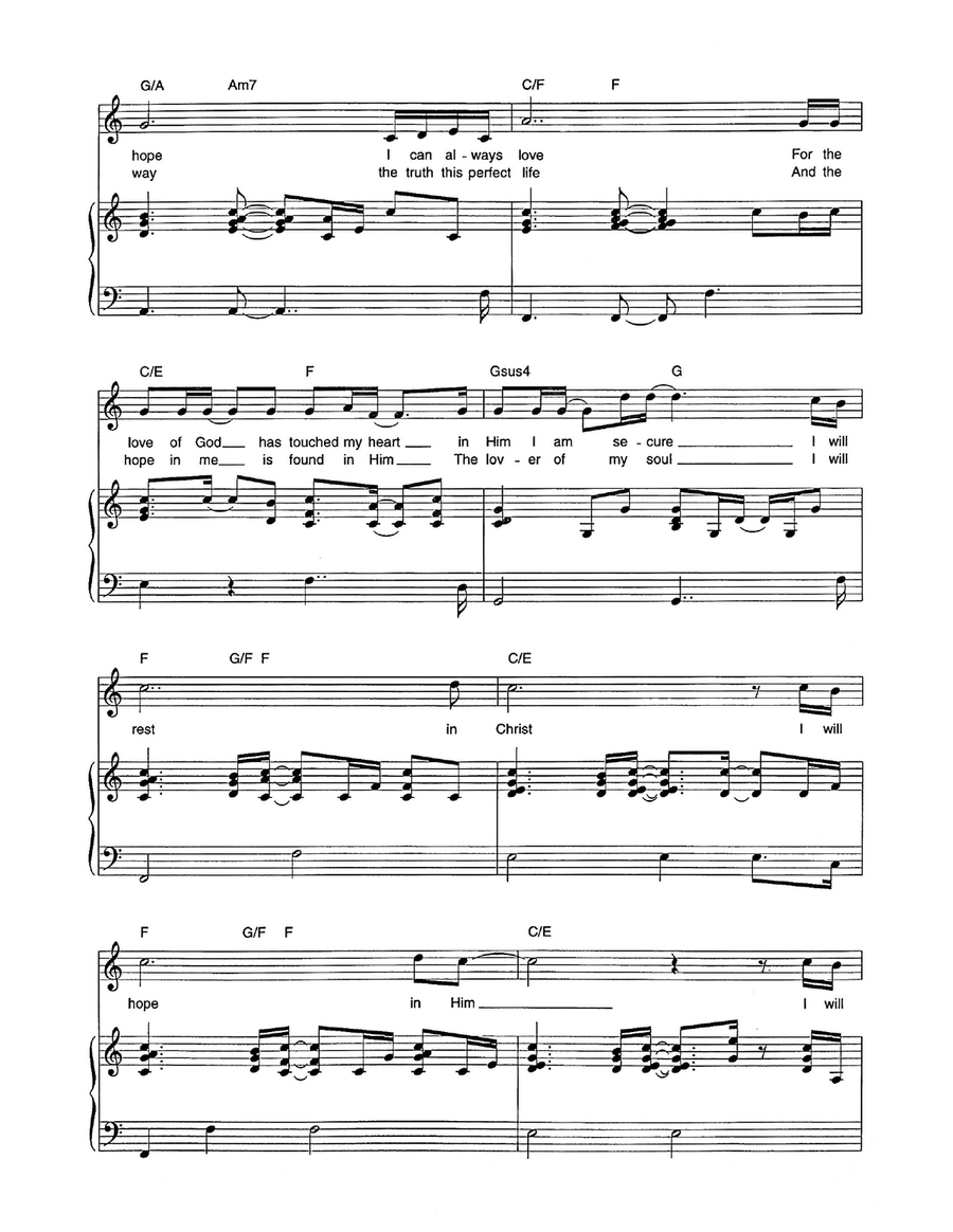 I Will Rest In Christ I Will Rest In Christ Piano, Vocal scores gallery preview page 3