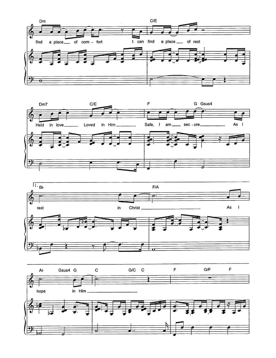I Will Rest In Christ I Will Rest In Christ Piano, Vocal scores gallery preview page 4