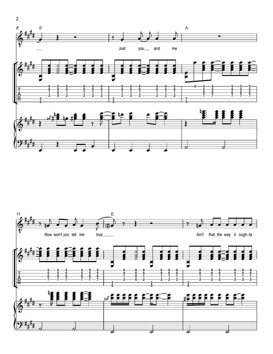 To Be Alone With You To Be Alone With You Piano, Vocal scores gallery preview page 2