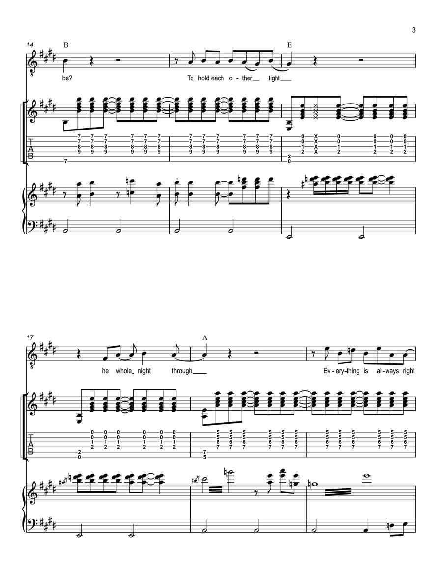 To Be Alone With You To Be Alone With You Piano, Vocal scores gallery preview page 3