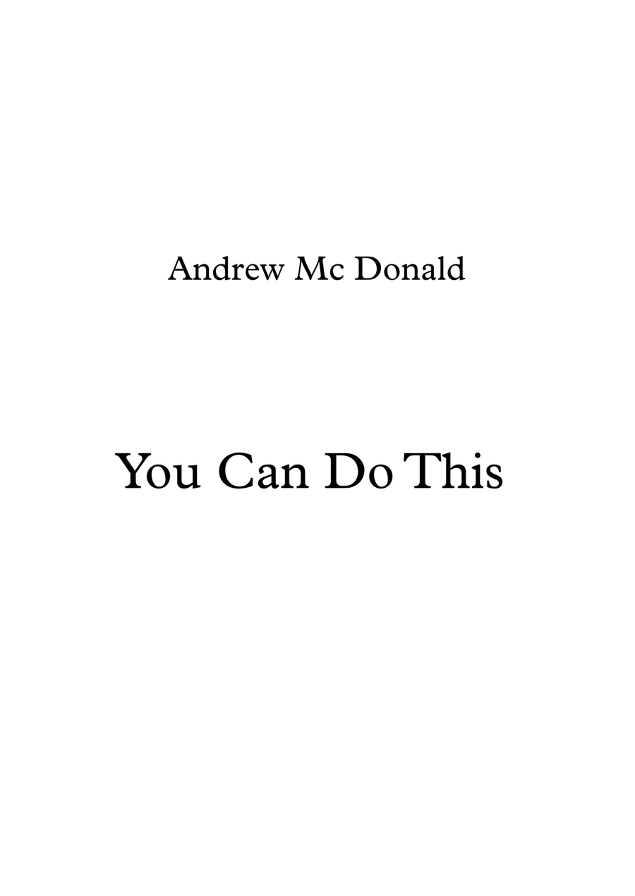 You Can Do This Piano, Vocal scores gallery preview page 1