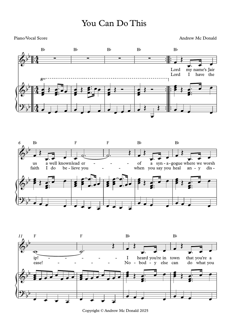 You Can Do This Piano, Vocal scores gallery preview page 2