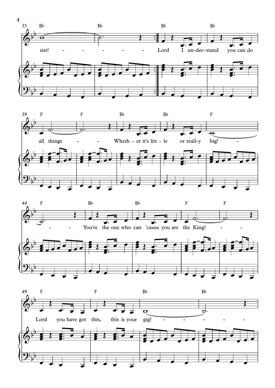 You Can Do This Piano, Vocal scores gallery preview page 4