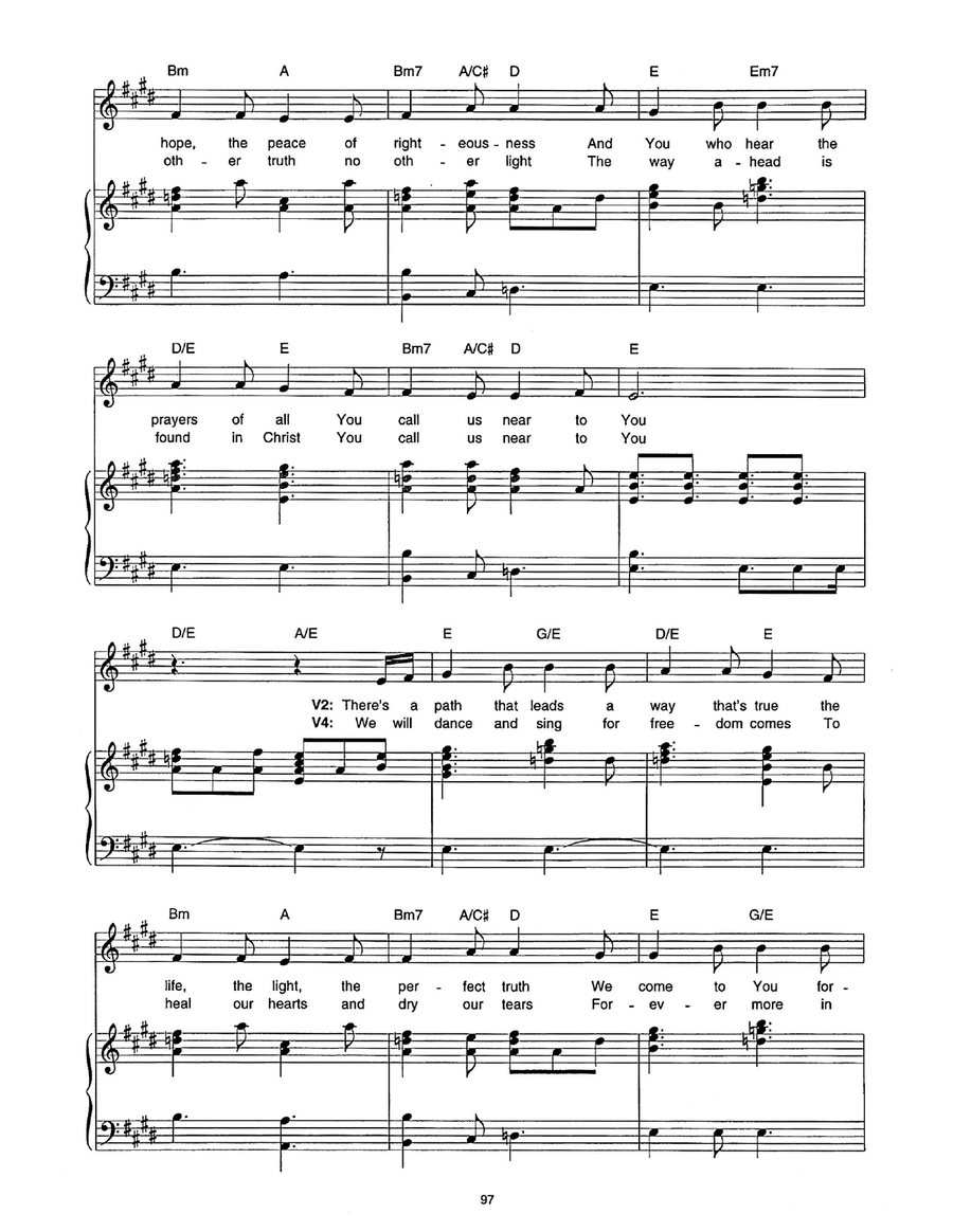 You Call Us Near You Call Us Near Piano, Vocal scores gallery preview page 2