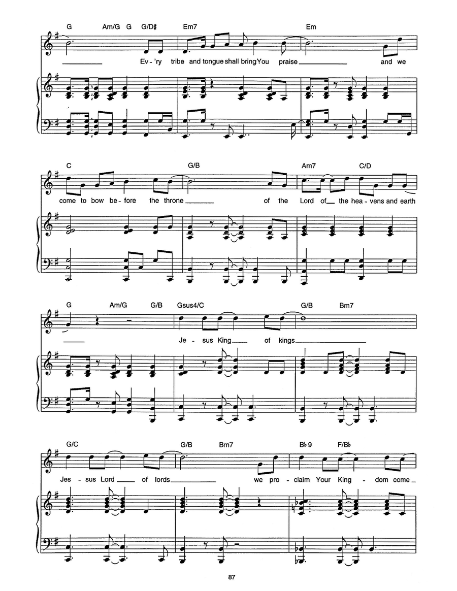 We Proclaim Your Kingdom We Proclaim Your Kingdom Piano, Vocal scores gallery preview page 2