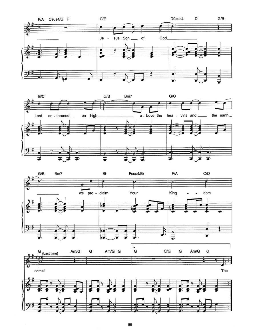 We Proclaim Your Kingdom We Proclaim Your Kingdom Piano, Vocal scores gallery preview page 3