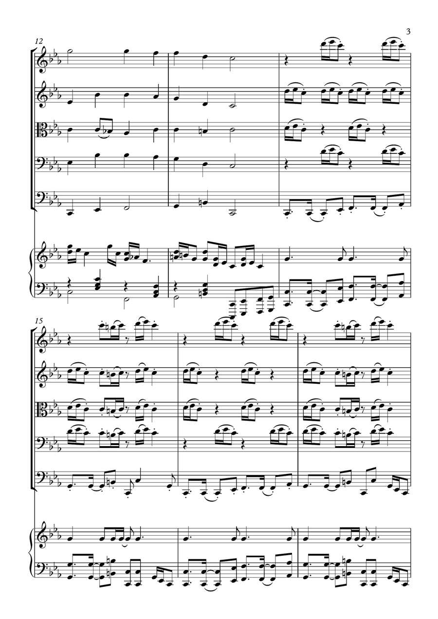 Croatian Rhapsody Croatian Rhapsody String Orchestra scores gallery preview page 3