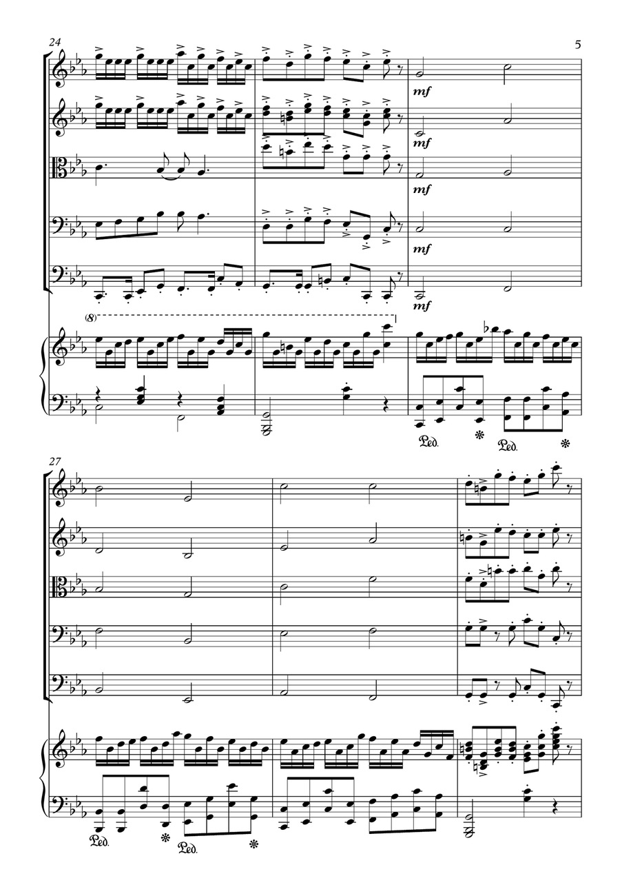 Croatian Rhapsody Croatian Rhapsody String Orchestra scores gallery preview page 5