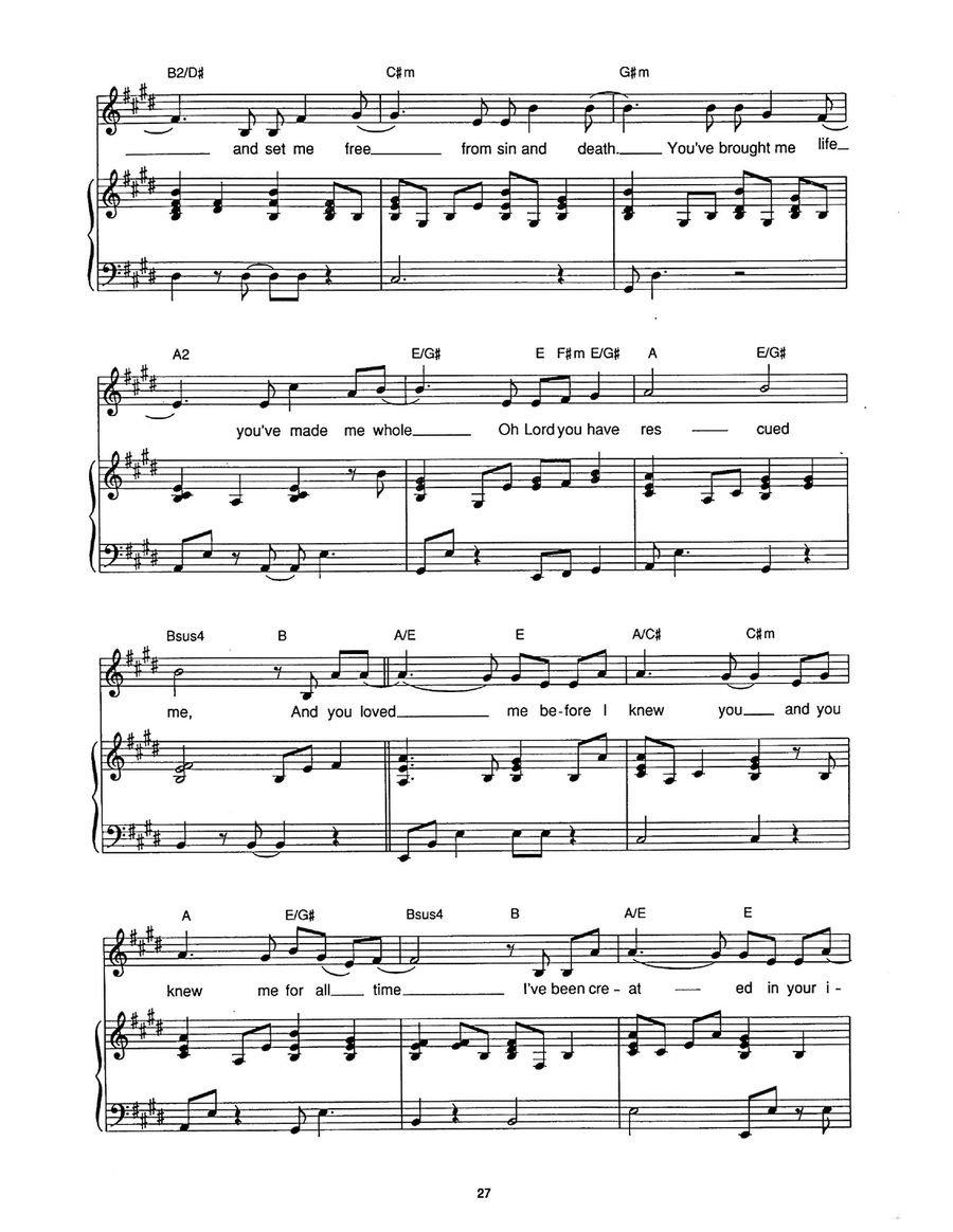 You Rescued Me You Rescued Me Piano, Vocal scores gallery preview page 2