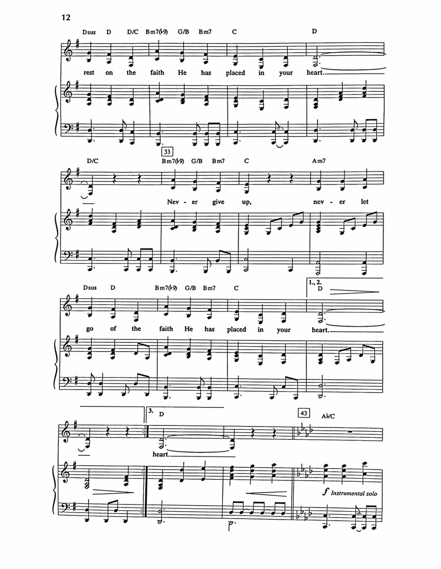 Have Faith In God Have Faith In God Piano, Vocal scores gallery preview page 3