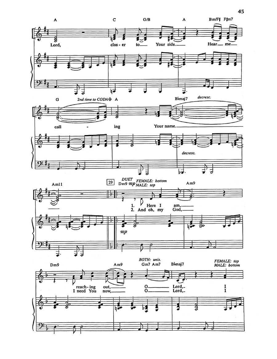 Here I Am Here I Am Piano, Vocal scores gallery preview page 3