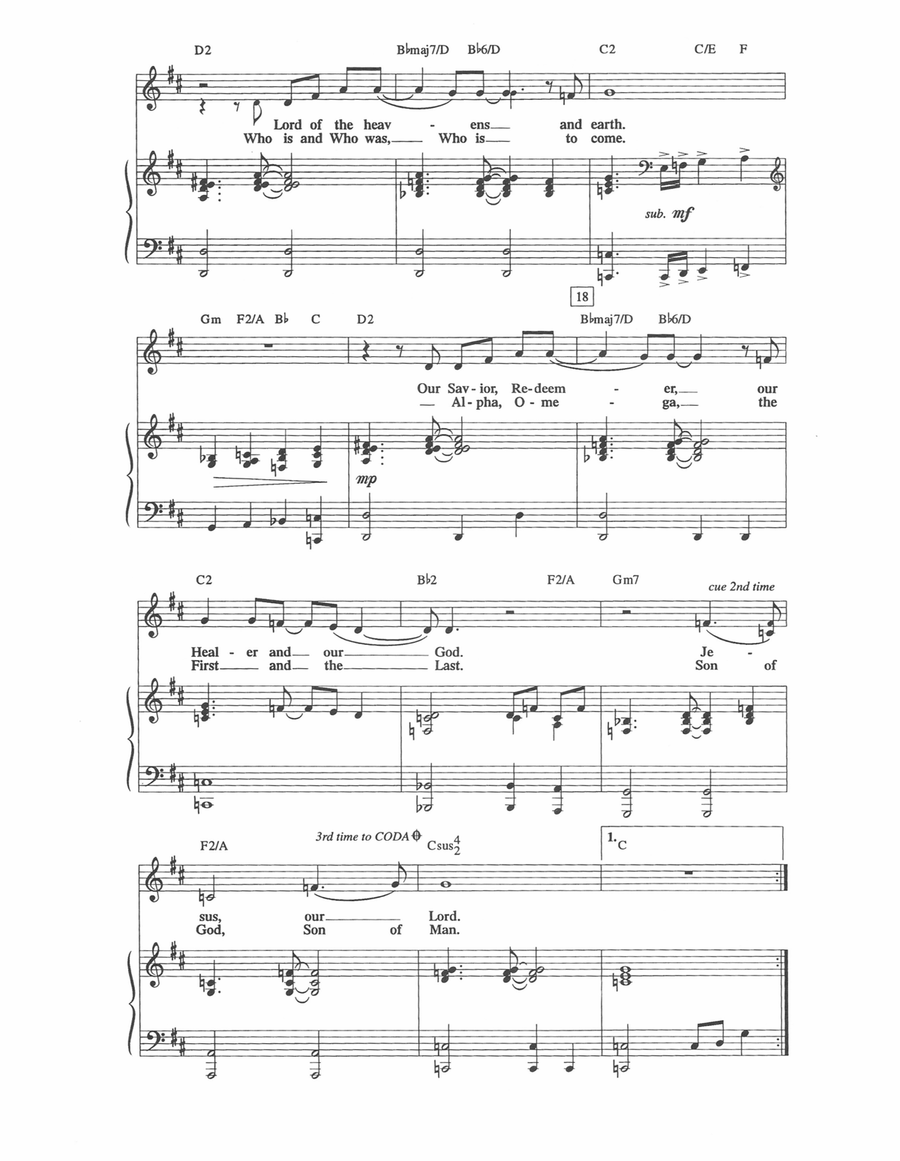 Lord of Creation Lord of Creation Piano, Vocal scores gallery preview page 2