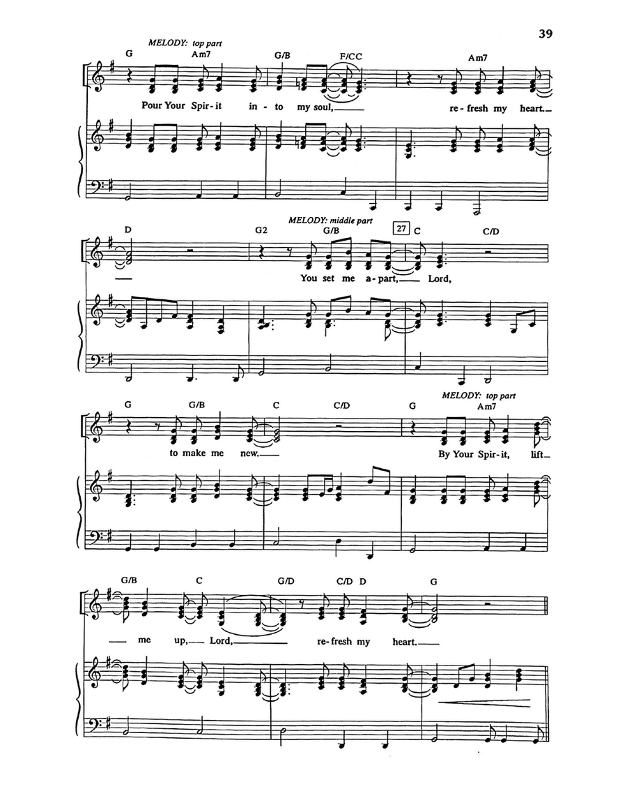 Refresh My Heart Refresh My Heart Piano, Vocal scores gallery preview page 3