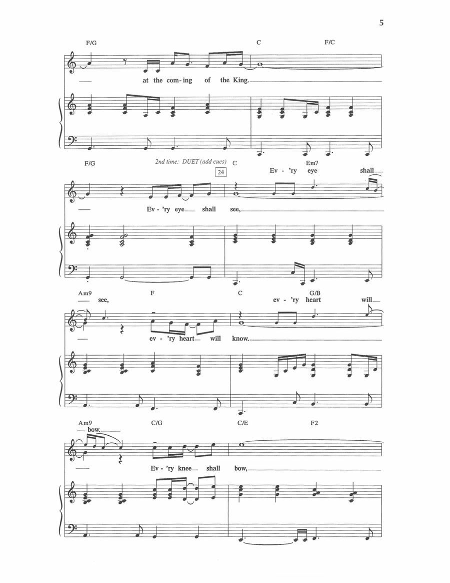 The Heavens Shall Declare Piano, Vocal scores gallery preview page 3