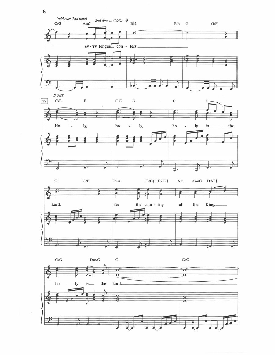 The Heavens Shall Declare Piano, Vocal scores gallery preview page 4