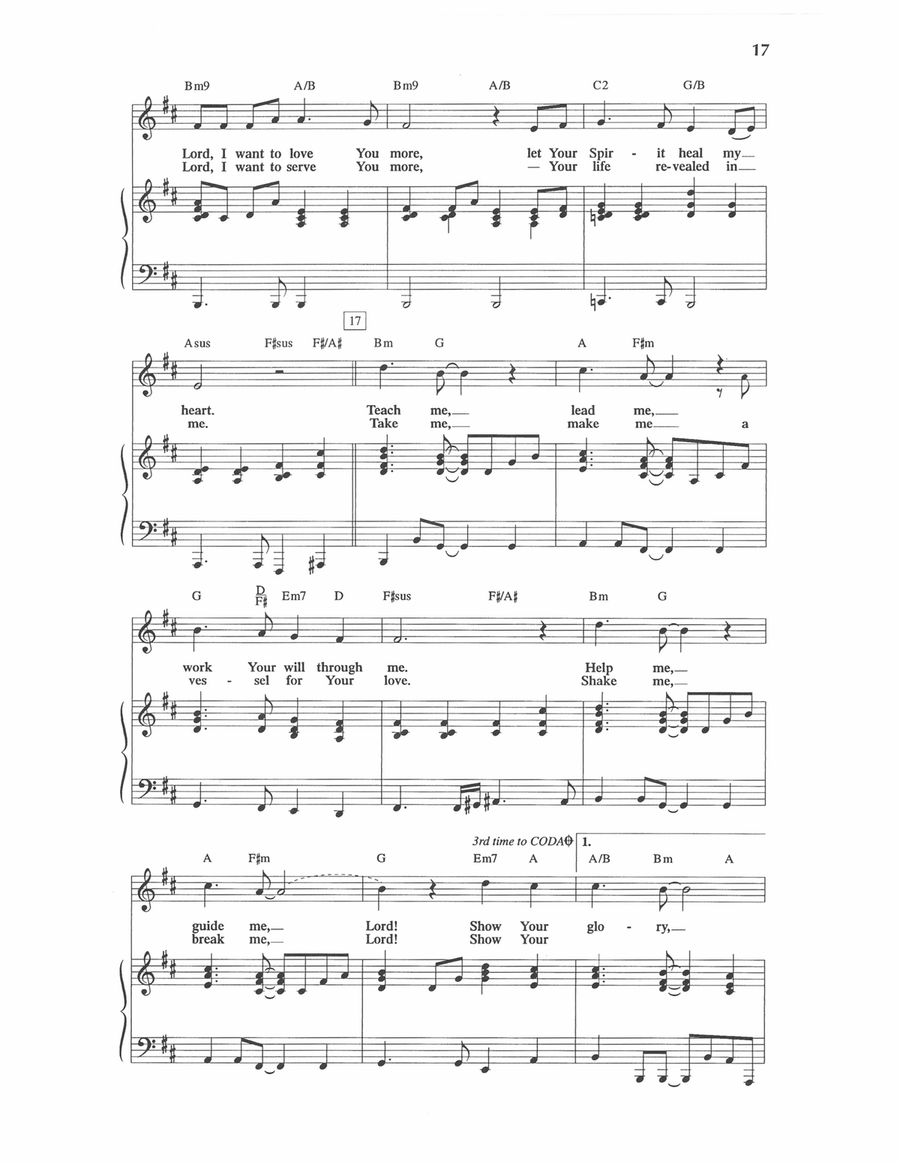 Show Your Glory Show Your Glory Piano, Vocal scores gallery preview page 2