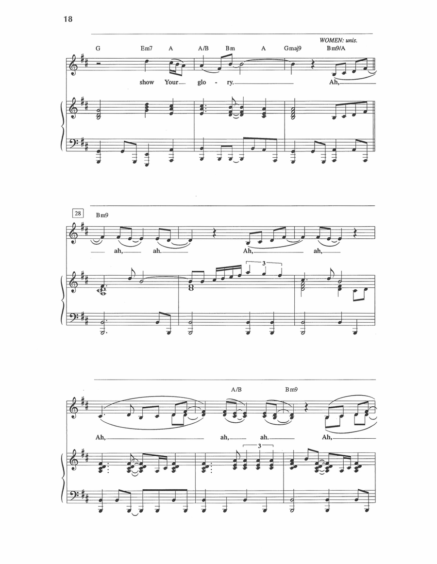 Show Your Glory Show Your Glory Piano, Vocal scores gallery preview page 3