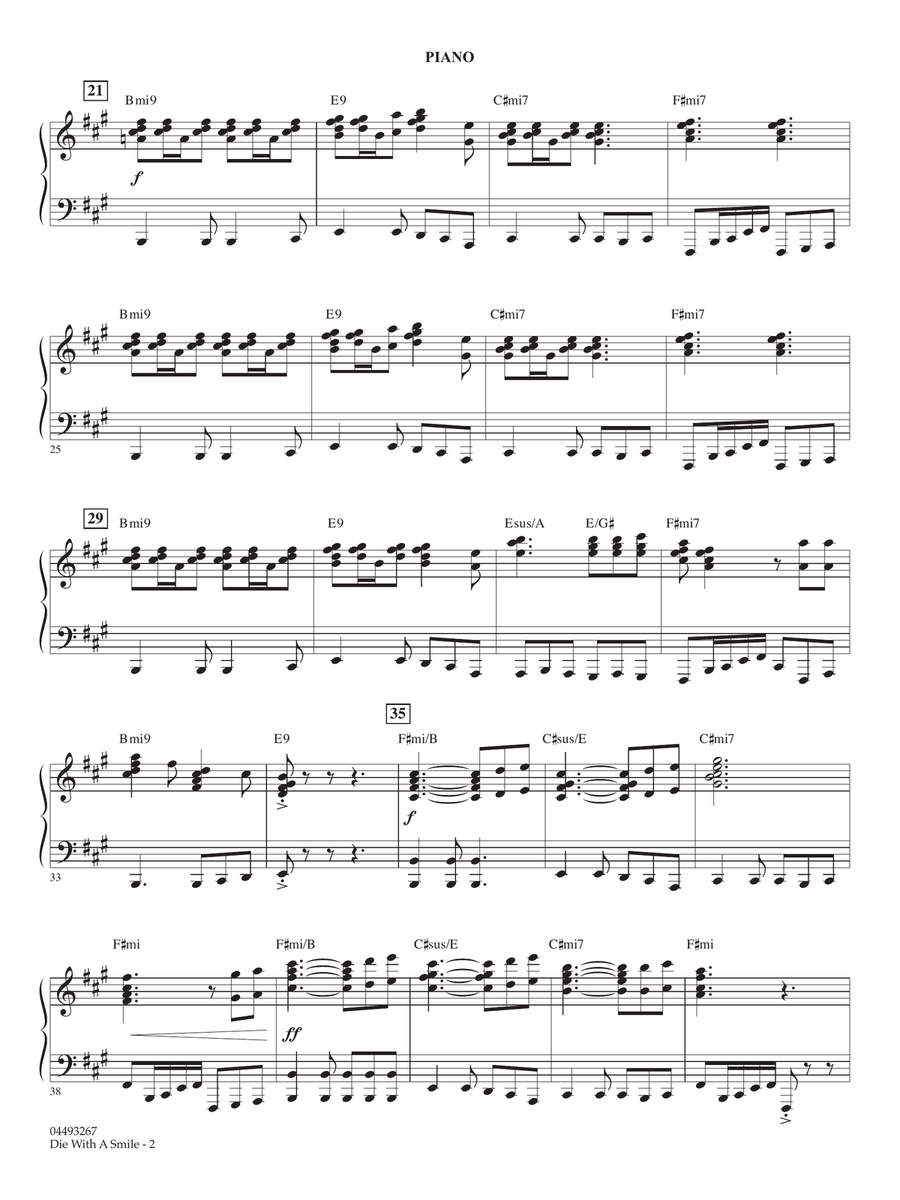 Die With A Smile (arr. Chris Larosa) - Piano String Orchestra scores gallery preview page 2