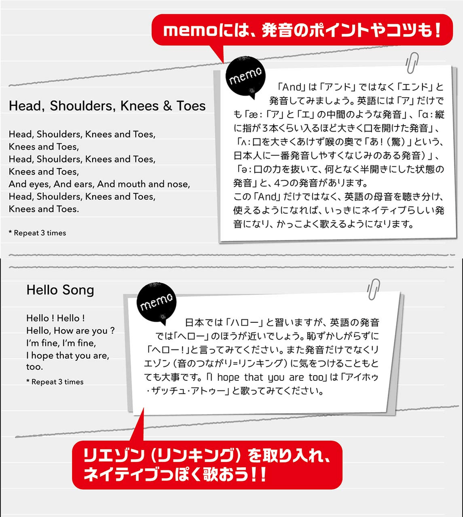 Children's English Songbook - Let's Sing in English! With CD Voice scores gallery preview page 5