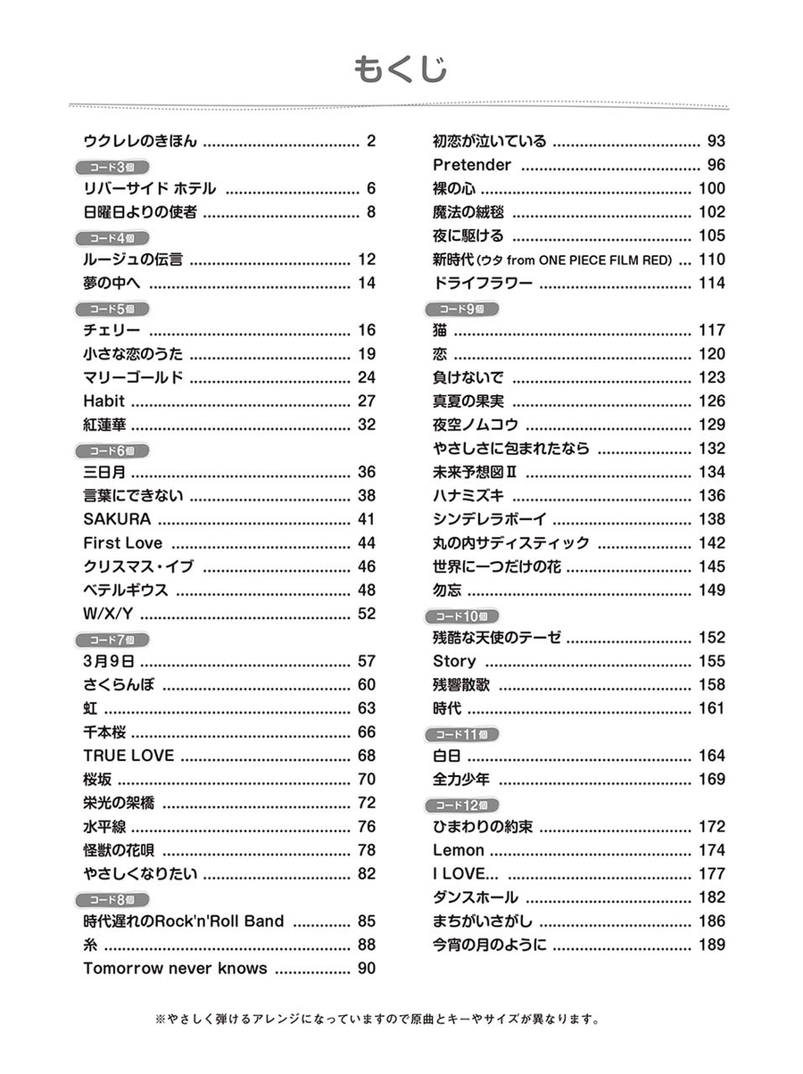 Strum and Sing Ukulele: 60 Easy J-POP Songs with 3 Chords Voice scores gallery preview page 2
