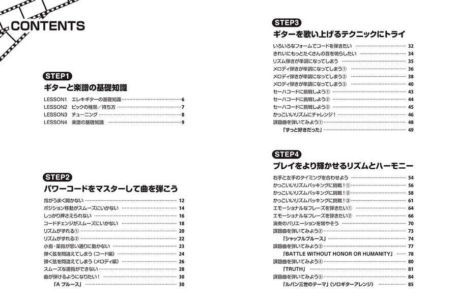 Electric Guitar Entry Book Guitar Solo scores gallery preview page 2