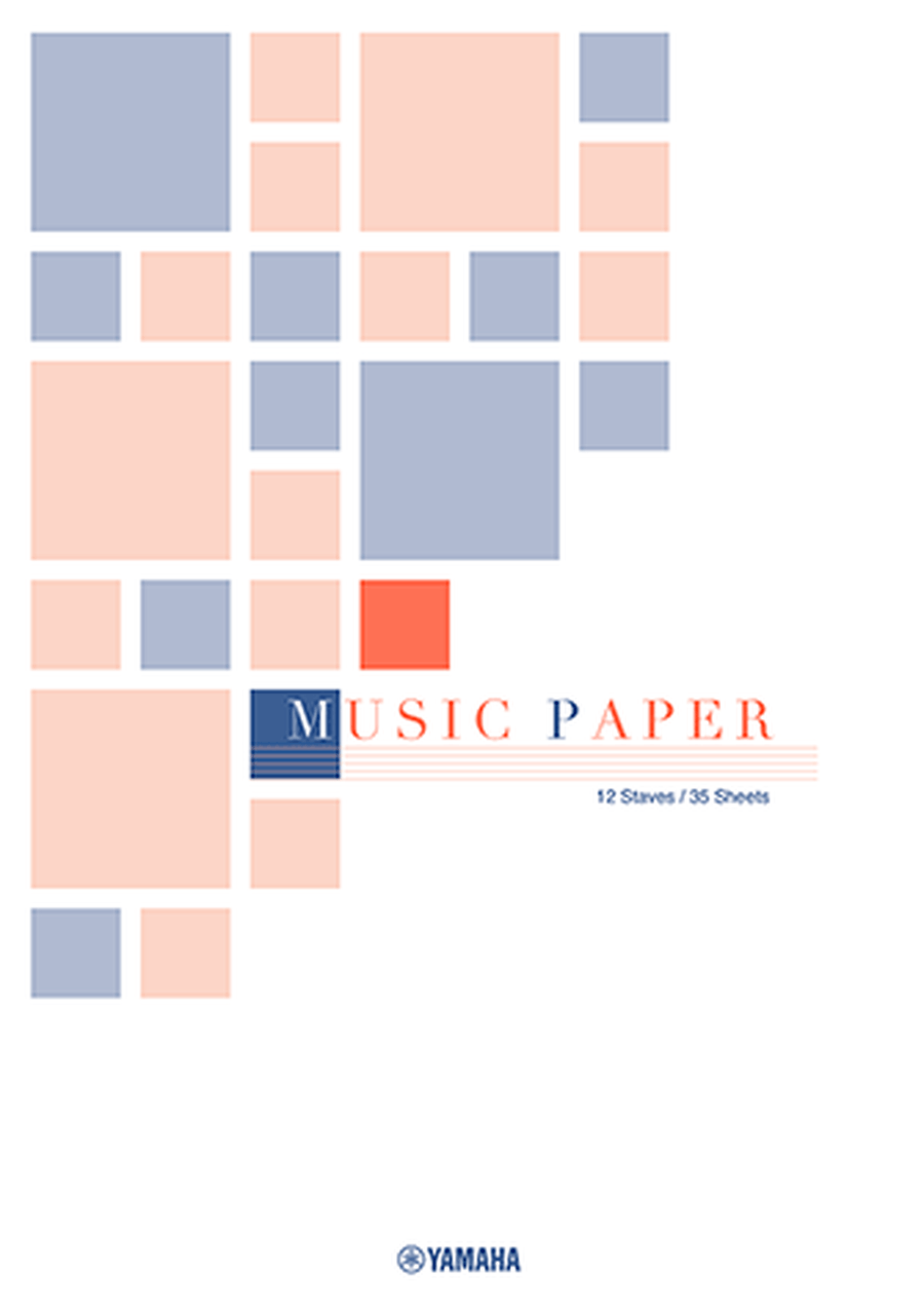 Part Score Manuscript Paper with 12 Staves, Single-sided Staff Paper scores gallery preview page 1