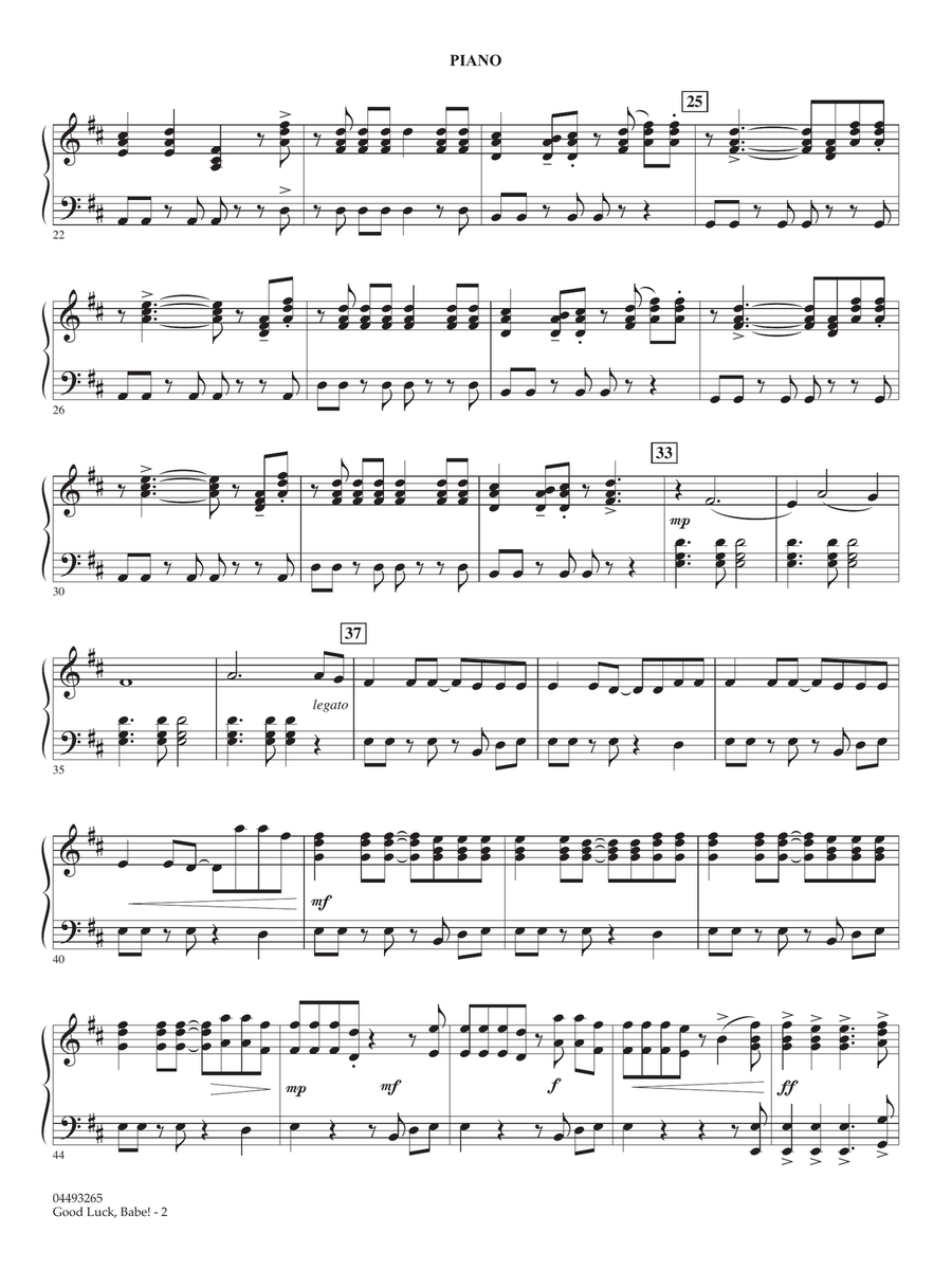 Good Luck, Babe! (arr. Robert Longfield) - Piano String Orchestra scores gallery preview page 2
