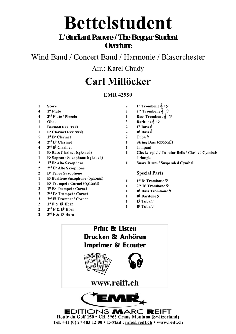 Bettelstudent Bettelstudent Concert Band scores gallery preview page 2