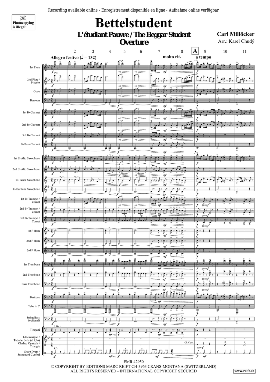 Bettelstudent Bettelstudent Concert Band scores gallery preview page 3