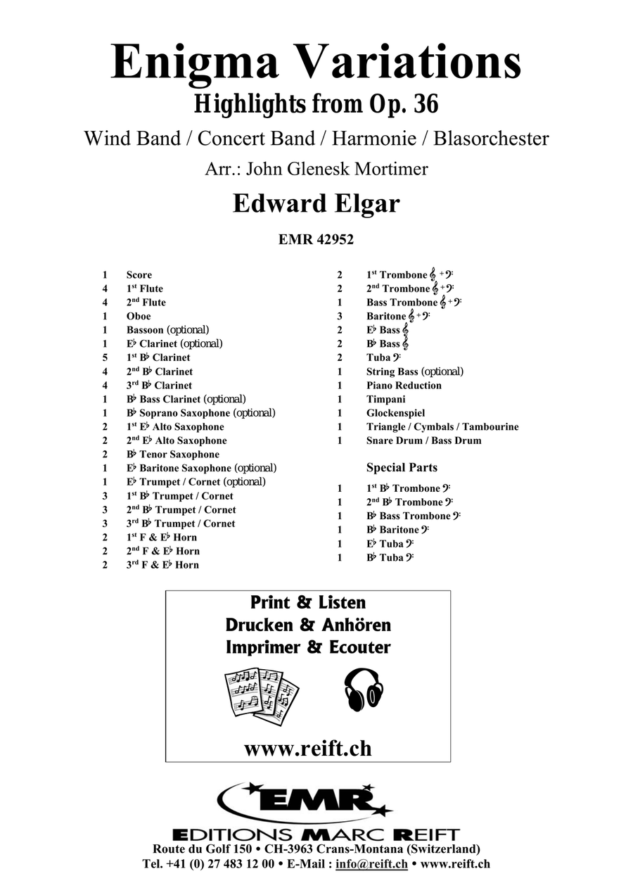Enigma Variations Enigma Variations Concert Band scores gallery preview page 2