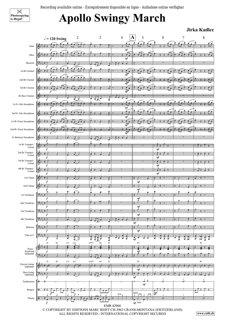 Apollo Swingy March Apollo Swingy March Concert Band scores gallery preview page 3