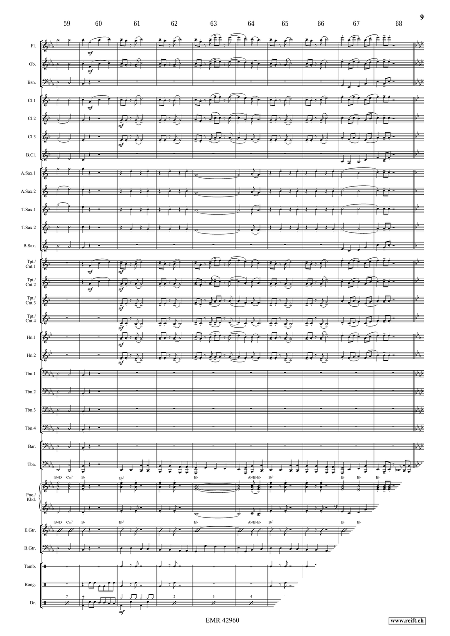 Apollo Swingy March Apollo Swingy March Concert Band scores gallery preview page 9