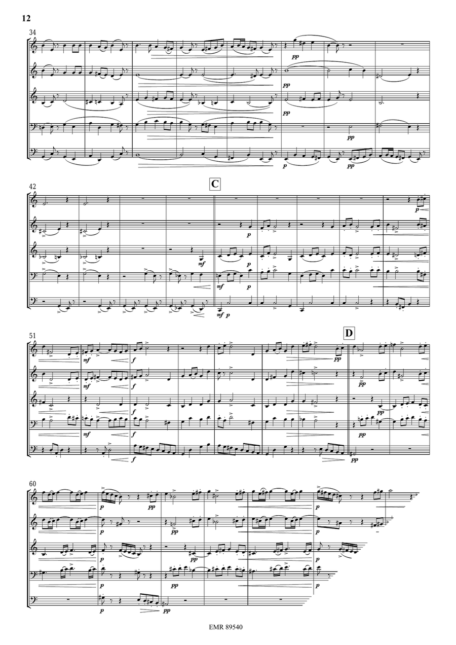 Quintet No. 1, Op. 5 Quintet No. 1, Op. 5 Score scores gallery preview page 8