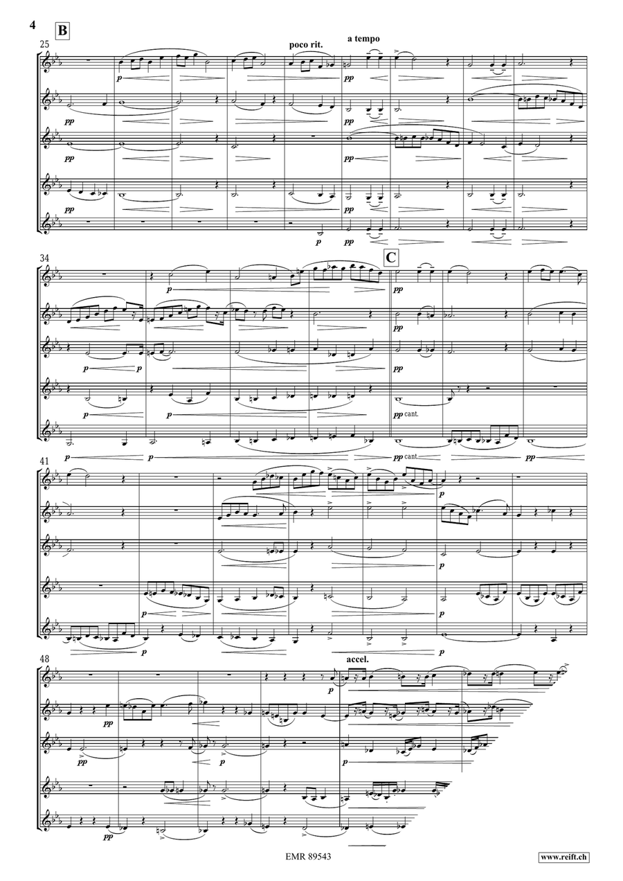 Quintet No. 1, Op. 5 Quintet No. 1, Op. 5 Cornet scores gallery preview page 4