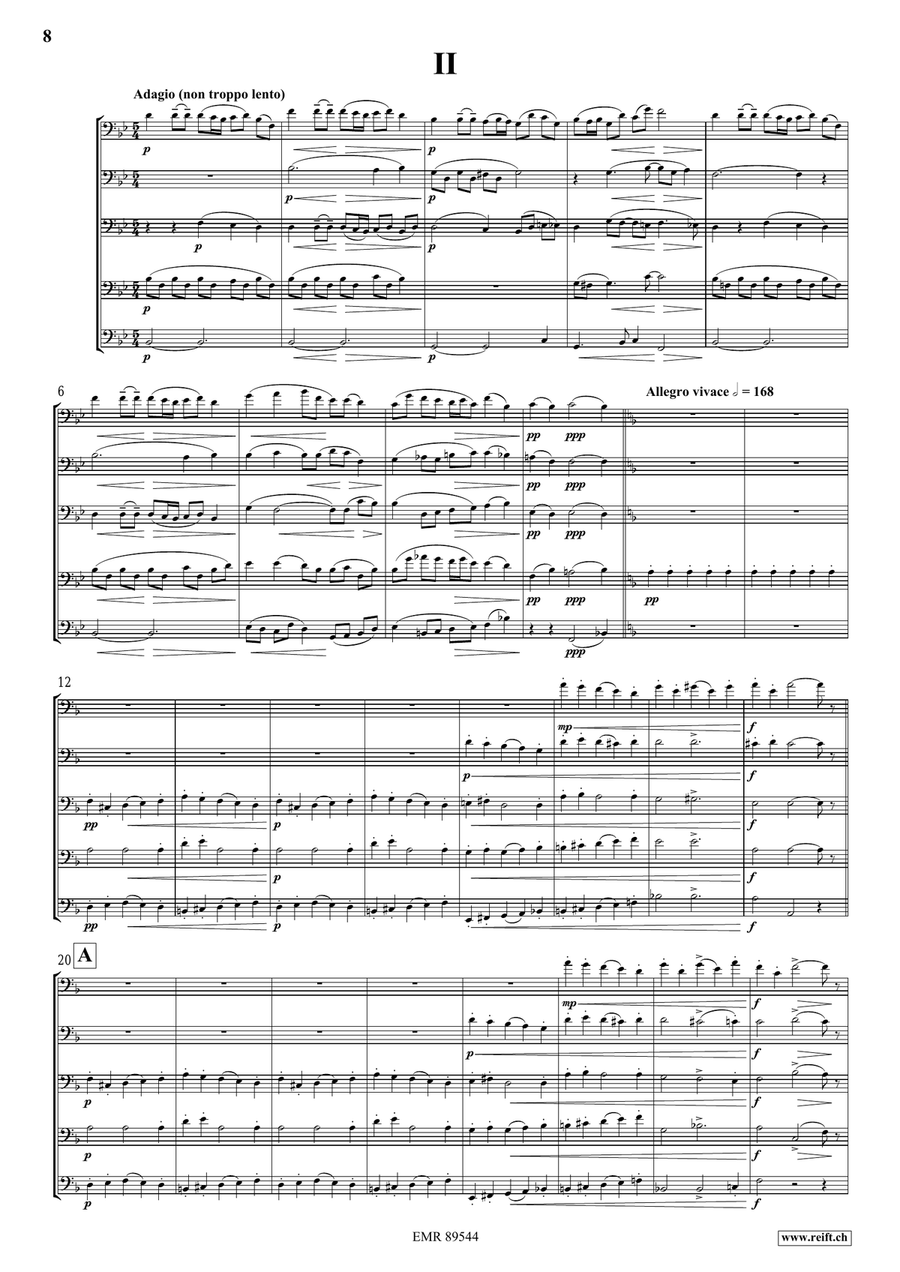 Quintet No. 1, Op. 5 Quintet No. 1, Op. 5 Trombone scores gallery preview page 5